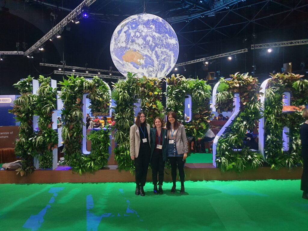 Clarisse, Amélie et Camille à la cop 26